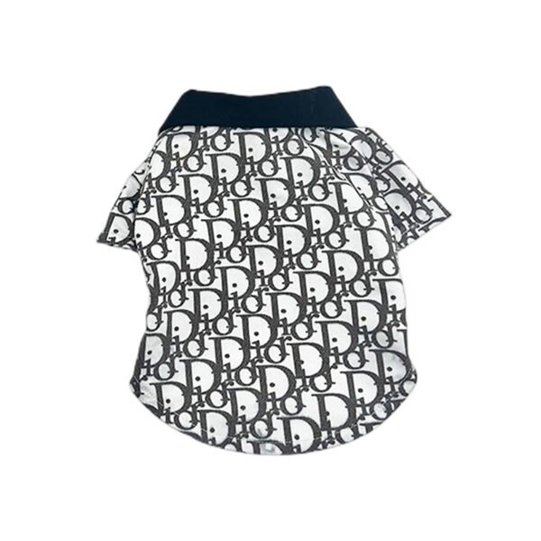 Dogior Monogram Designer Dog Polo Shirt - Image 4