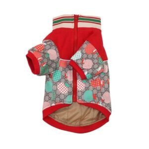 Pawcci Red Apple Designer Dog Jacket