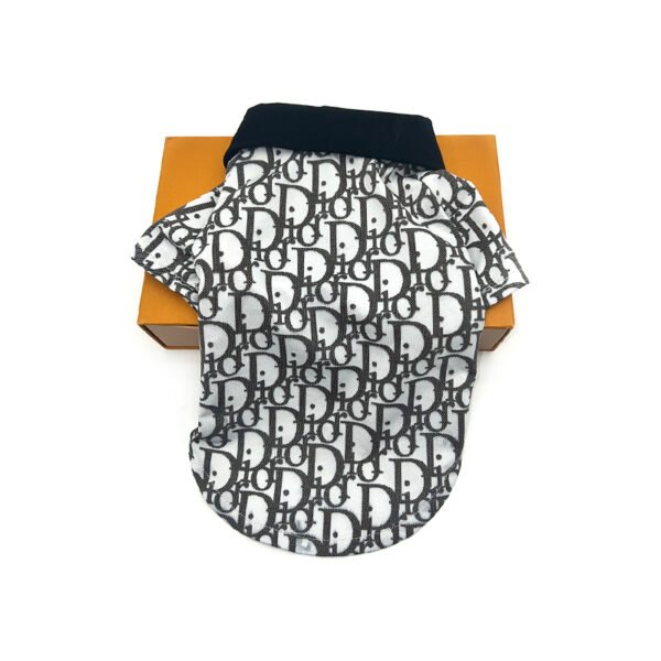 Dogior Monogram Designer Dog Polo Shirt - Image 2