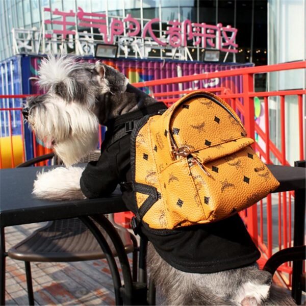 MCM All Over Logo Backpack - Image 4