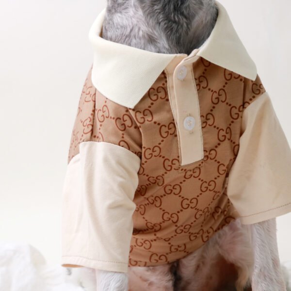 Pawcci Classic G Monogram Designer Dog Polo Shirt - Image 5