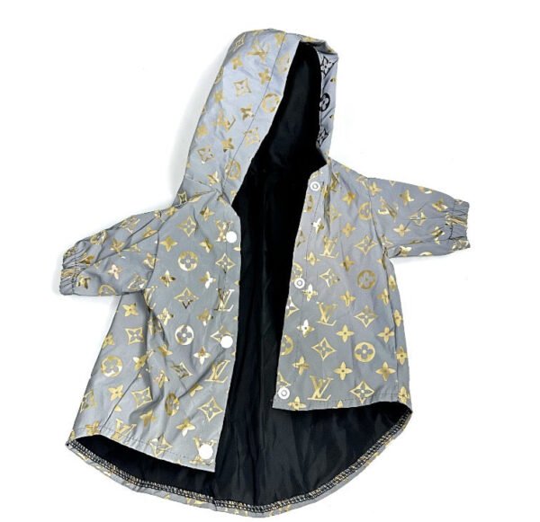 WINDY Monogram Designer Dog Windbreaker Jacket - Image 5