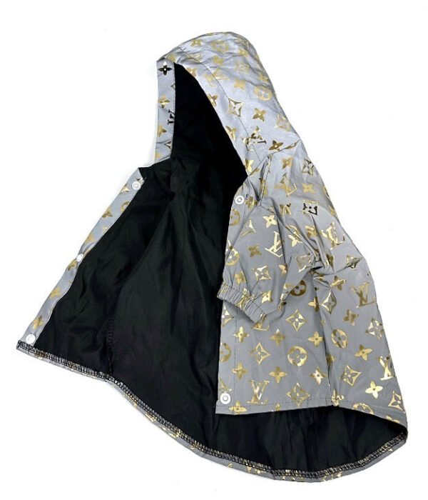 WINDY Monogram Designer Dog Windbreaker Jacket - Image 7