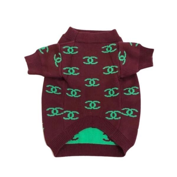 Chewnel Maroon Knit Sweater - Image 2