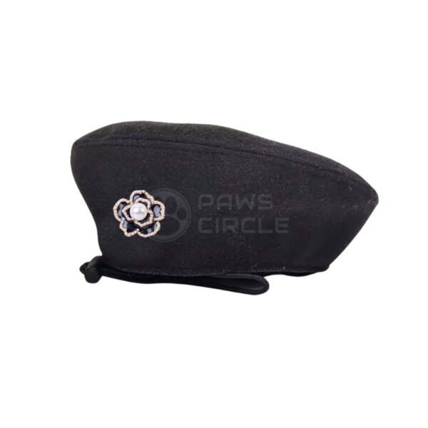 Chewnel Camellia Beret Hat - Image 2