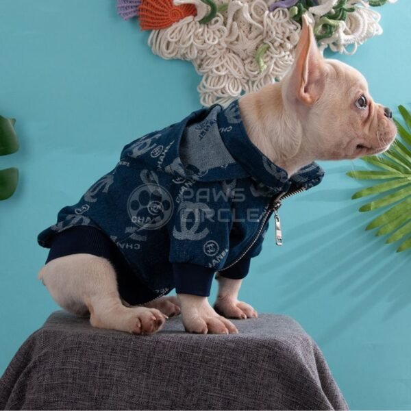 Chewnel Denim Hoodie - Image 5