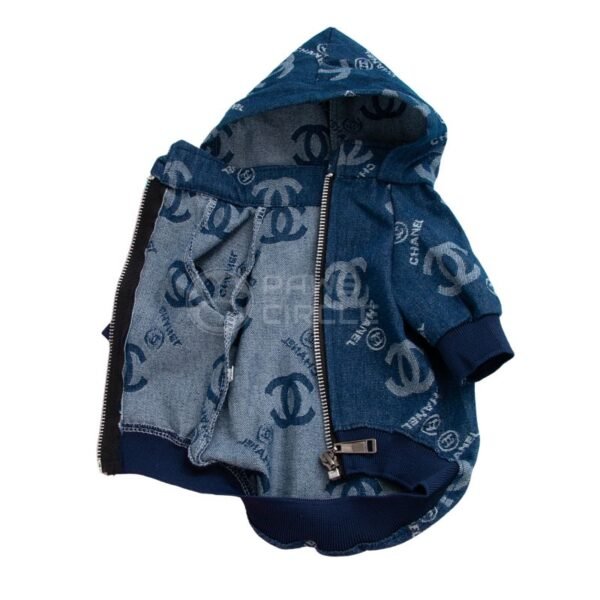 Chewnel Denim Hoodie - Image 2