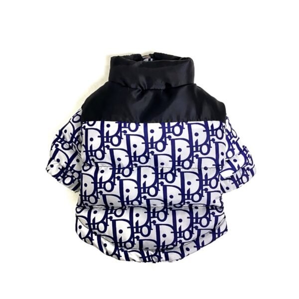 Dogior Monogram Designer Dog Winter Jacket w/Detachable Hood - Image 2