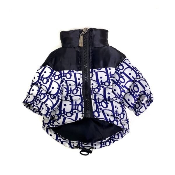 Dogior Monogram Designer Dog Winter Jacket w/Detachable Hood