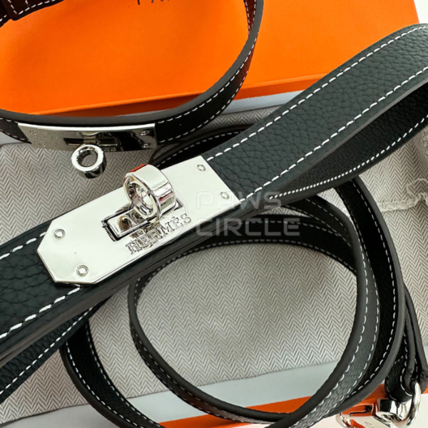 Furmes Kelly Black Leather Collar & Leash - Image 6