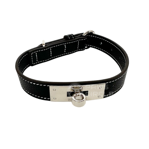 Furmes Kelly Black Leather Collar & Leash - Image 3