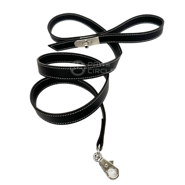 Furmes Kelly Black Leather Collar & Leash - Image 4