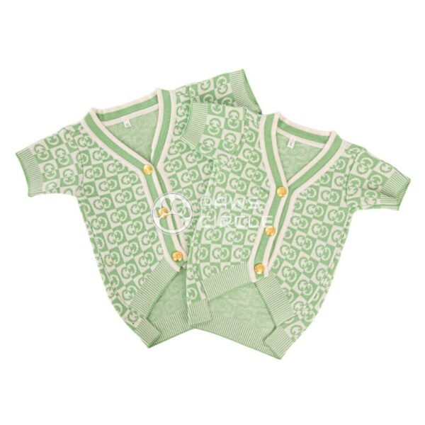 Goochi Checkered Monogram Cardigan - Image 3