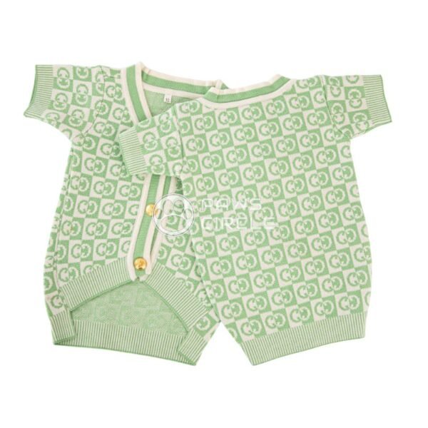 Goochi Checkered Monogram Cardigan - Image 2
