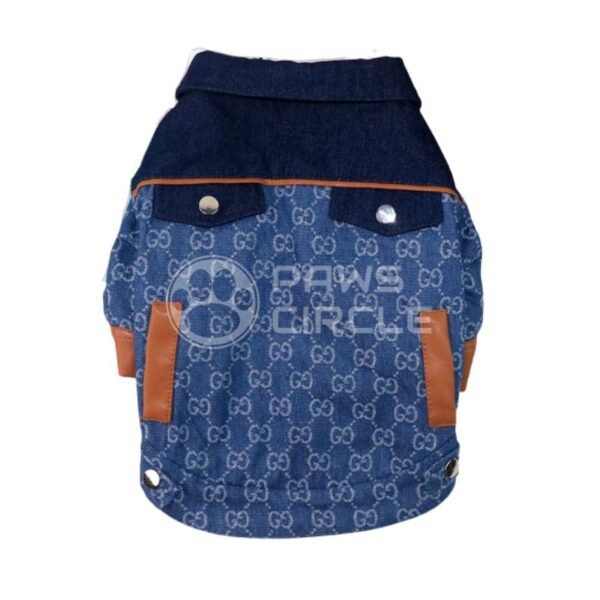 Goochi Monogram Denim Jacket - Image 3