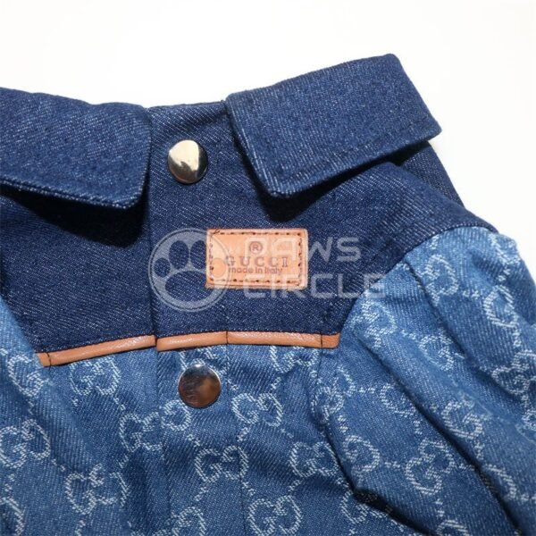 Goochi Monogram Denim Jacket - Image 4
