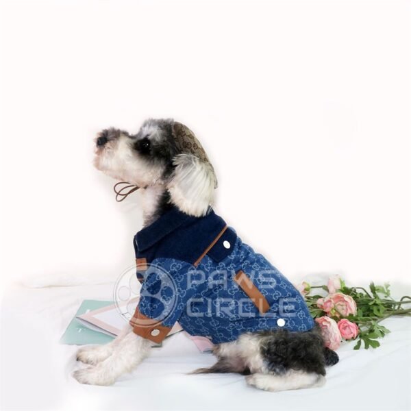Goochi Monogram Denim Jacket - Image 6