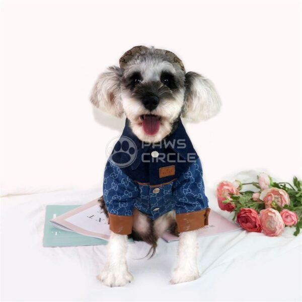 Goochi Monogram Denim Jacket - Image 5