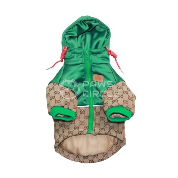 Goochi Monogram Puffer Hooded Jacket - Image 3