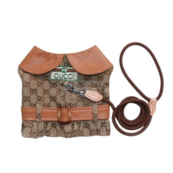 Goochi Monogram Leather Vest - Image 3