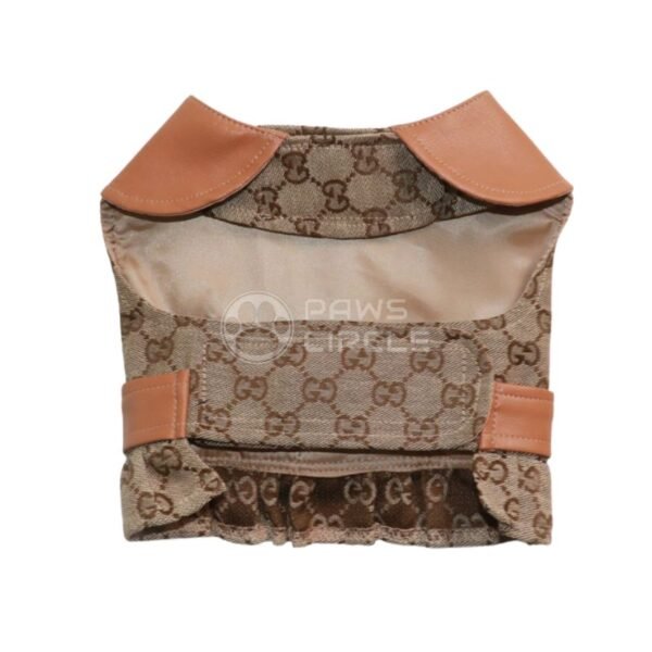 Goochi Monogram Leather Vest - Image 2