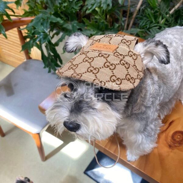 Goochi Monogram Sun Visor Hat - Image 4