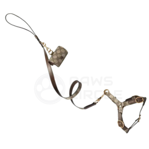 Goochi Monogram Pouch, Harness & Leash