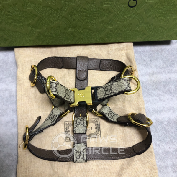 Goochi Monogram Pouch, Harness & Leash - Image 8