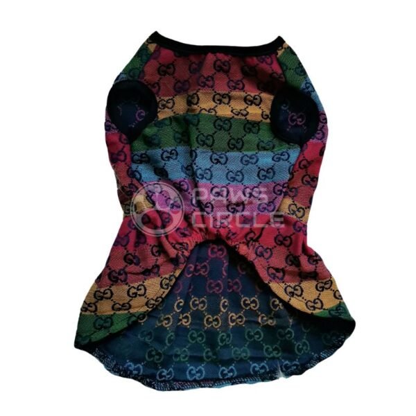 Goochi Rainbow Monogram Dress - Image 2