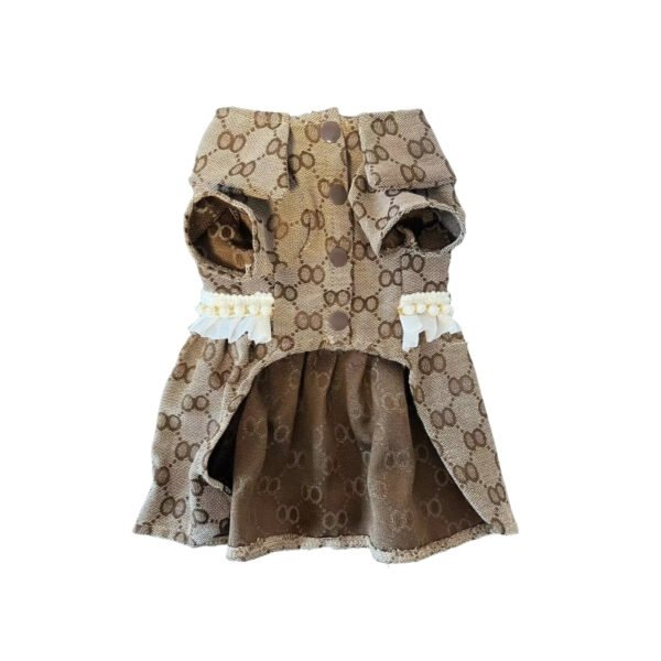 Pawcci Elegant Monogram Designer Dog Dress - Image 2
