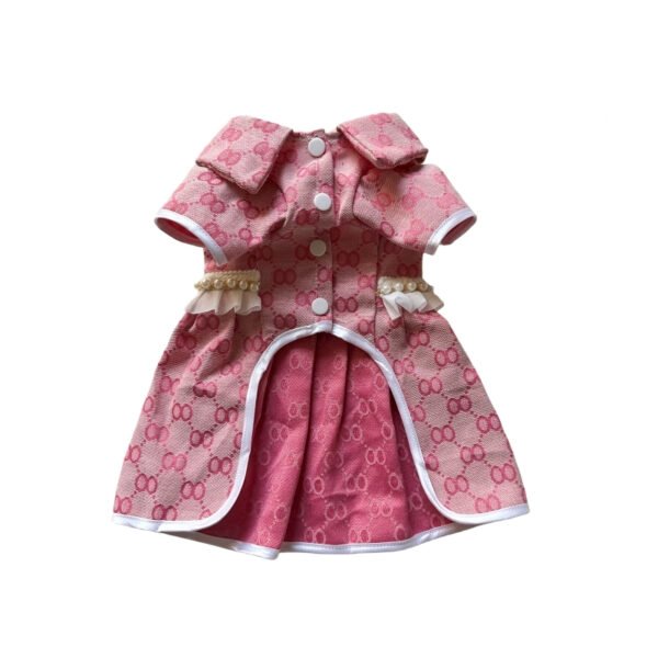 Pawcci Elegant Monogram Designer Dog Dress - Image 9