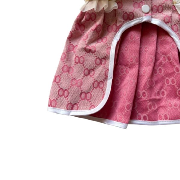 Pawcci Elegant Monogram Designer Dog Dress - Image 8