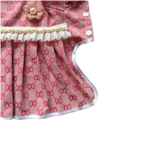 Pawcci Elegant Monogram Designer Dog Dress - Image 7