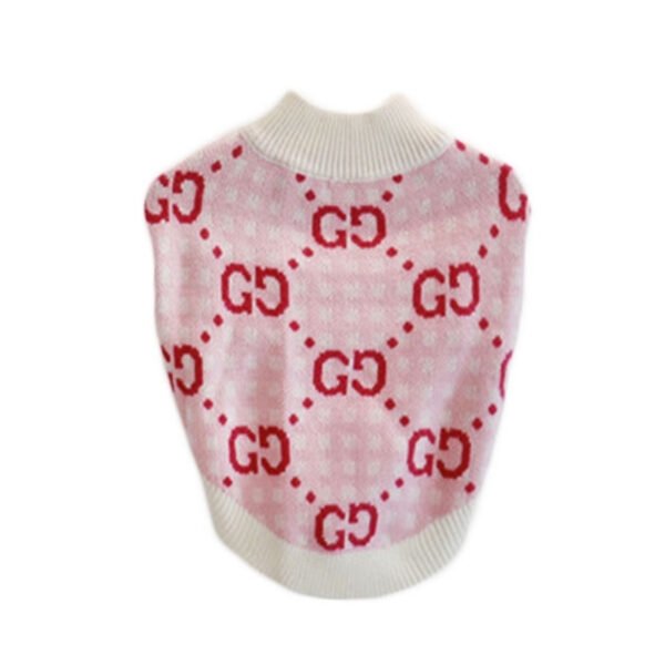 Pawcci Pastel Monogram Designer Dog Turtleneck Sweater - Image 9