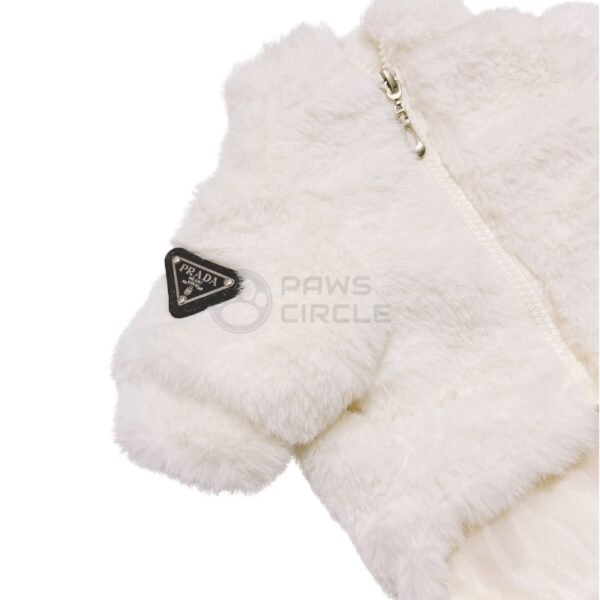 Pawda Fur Coat with Scarf - Image 9