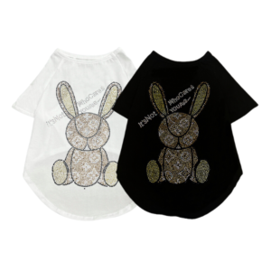 Louis Pawtton Luxury Bunny Designer Dog T-Shirt