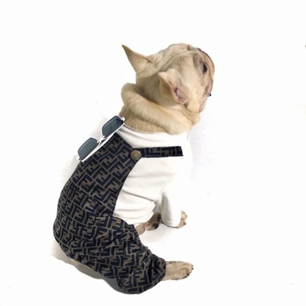 Pawcci G Monogram Designer Dog Jumpsuit - Image 6