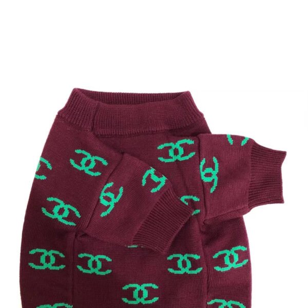 Chewnel Maroon Knit Sweater - Image 3