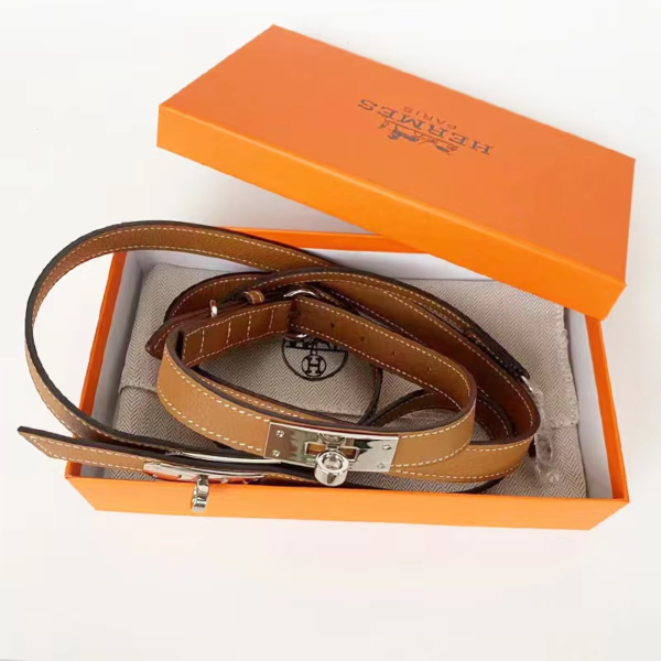 Furmes Kelly Black Leather Collar & Leash - Image 12