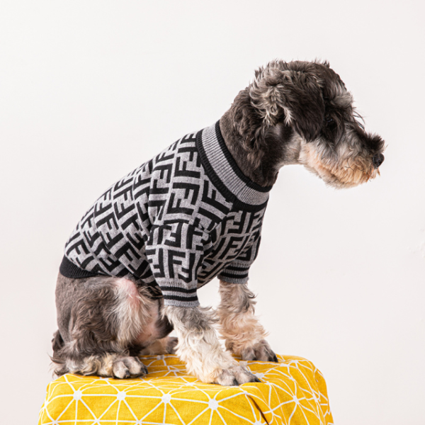Furdi Grey Edge Designer Dog Sweater - Image 5