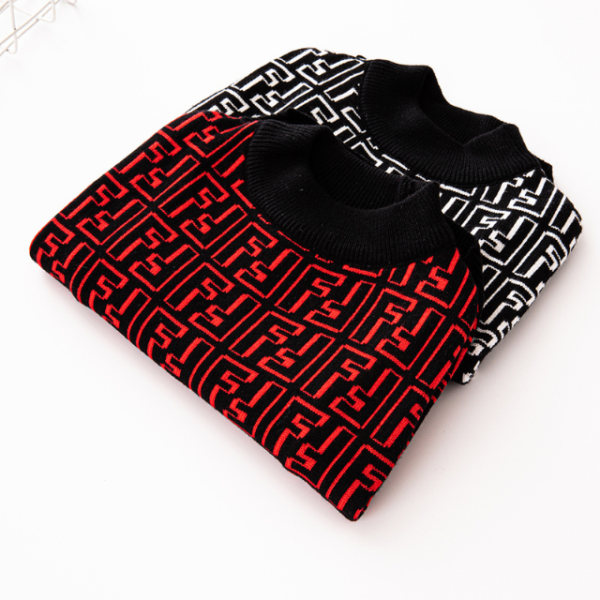 Furdi F Monogram Designer Dog Sweater - Image 2