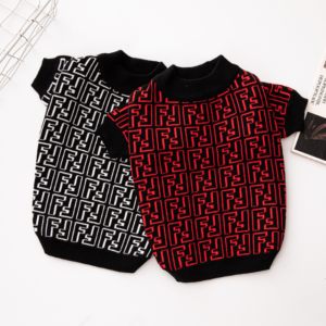 Furdi F Monogram Designer Dog Sweater