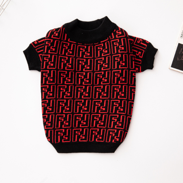 Furdi F Monogram Designer Dog Sweater - Image 4