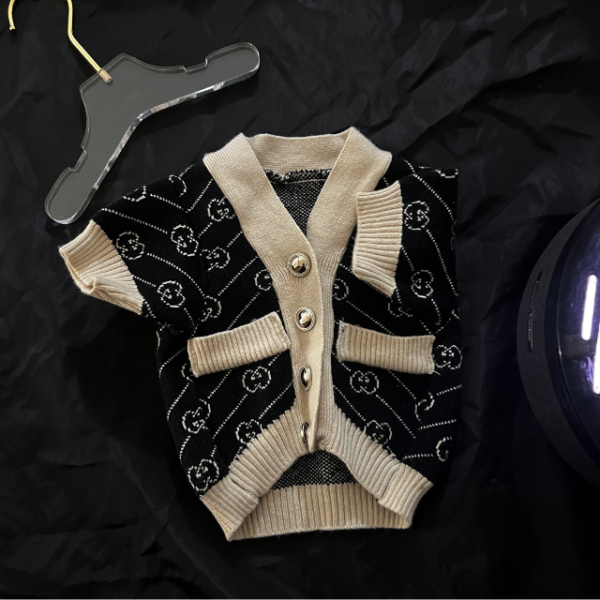Pawcci Prestige Designer Dog Cardigan Sweater