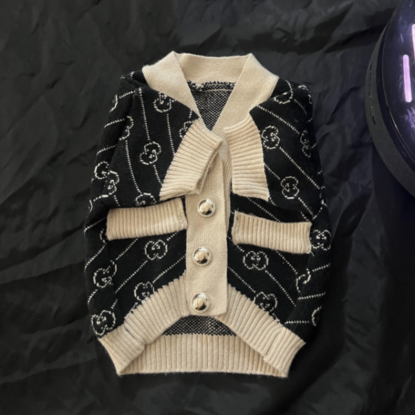 Pawcci Prestige Designer Dog Cardigan Sweater - Image 2