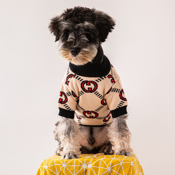 Pawcci Peach Designer Dog Sweater - Image 4