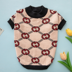 Pawcci Peach Designer Dog Sweater