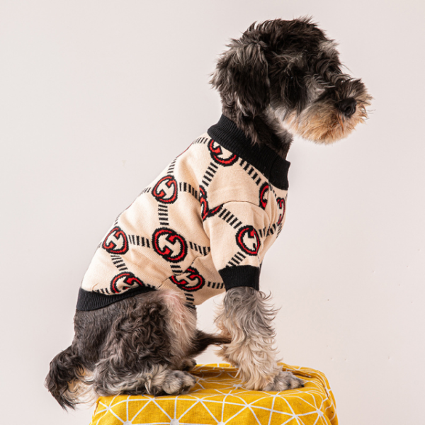 Pawcci Peach Designer Dog Sweater - Image 3