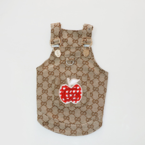 Pawcci Apple G Monogram Deisgner Dog Vest Harness