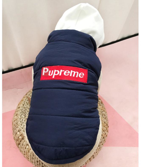 Pupreme Box Logo Sleeveless Hooded Down Jacket - Image 3